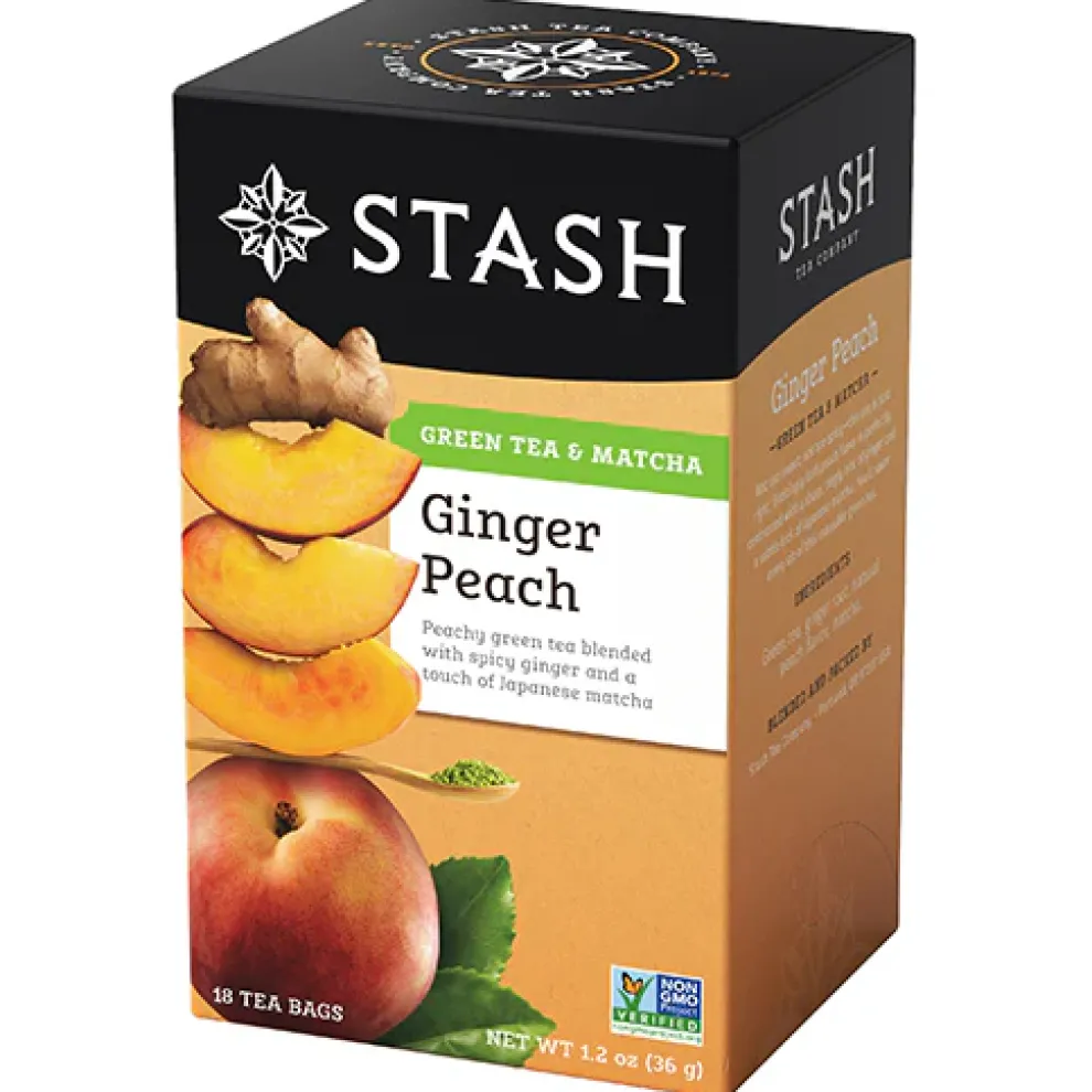 Ginger Peach Green Tea