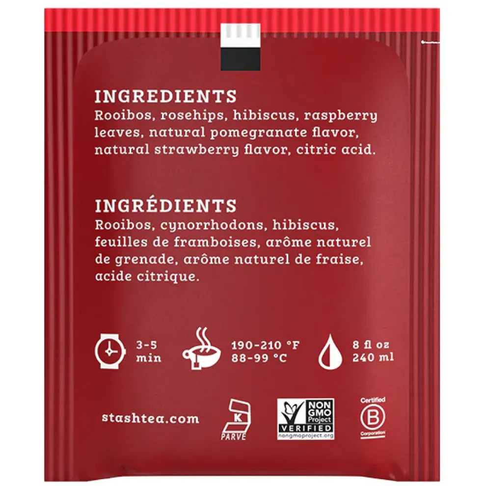 Strawberry Pomegranate Red Herbal Tea